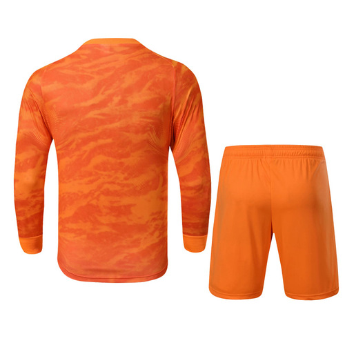 Summer Student Long-Sleeve Soccer Uniform Sports Set for Boys and Girls, Goalkeeper Uniform with Leopard Print Camouflage Goalkeeper Uniform, Goalkeeper Net