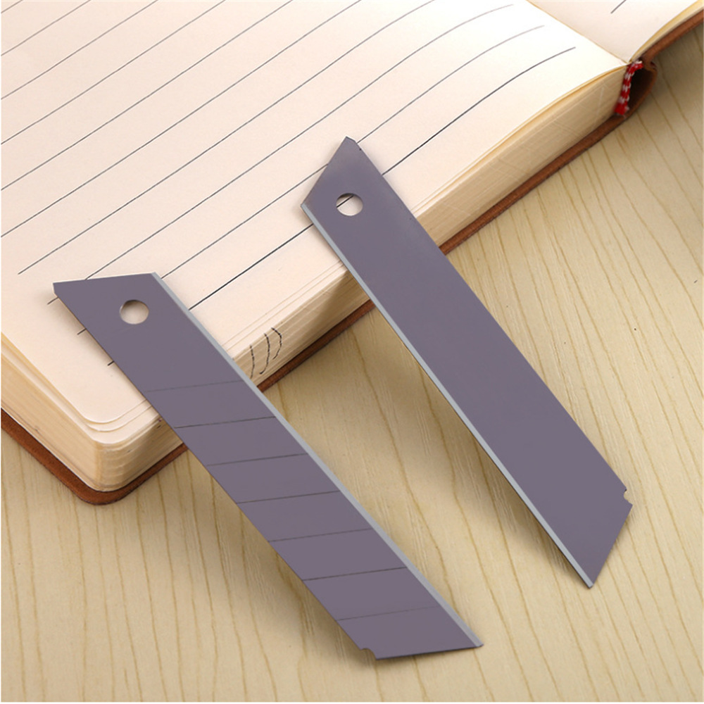 办公用品 美工刀刀片10片装大号美工刀片义乌批发