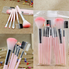Pink makeup brush set, 5 packaged makeup tools, eye shadow brushes, cross-border foreign trade wholesale makeup tools