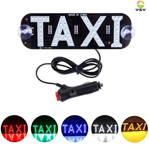 Avtomobil LED TAKSİ göstəricisi siqaret alışqanı başlıqlı nömrə nişanı işığı