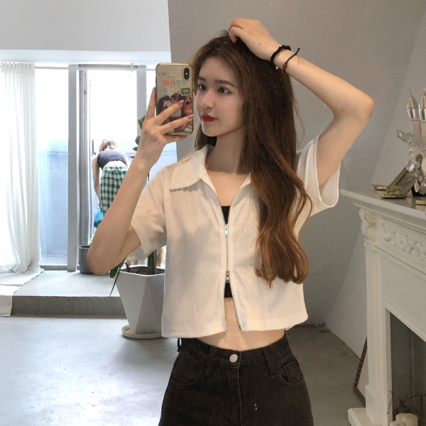 Summer fitted short short sleeve T-shirt
