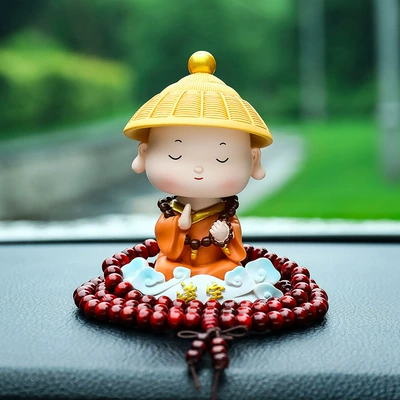 Car Ornaments, High-End Little: Car ornaments - calm-down-xiangyun-monk-beads