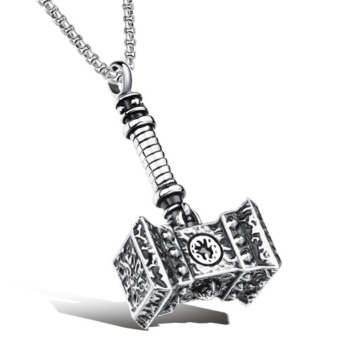 Hip-hop Titanium Steel Necklace for Men, Retro Alloy Pendant, Trendy Lockchain, Stainless Steel Couple Necklace