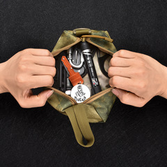 Outdoor travel fitness storage bag miscellaneous bag one-hand grab bag N4 small camouflage handheld bag EDC coin purse