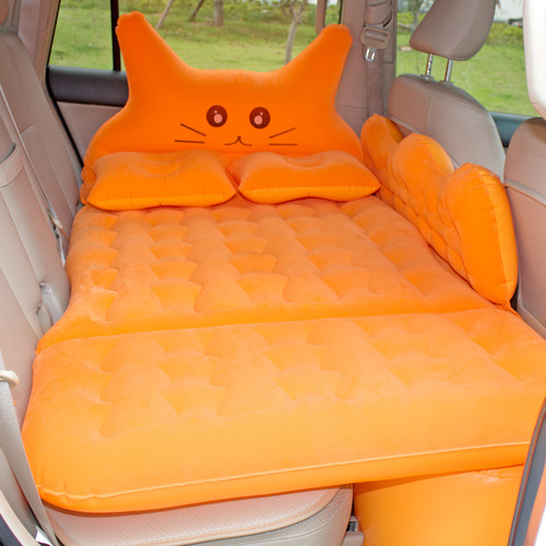 Car inflatable bed, rear seat car inflatable mat, backseat car air pad sleeping pad foldable bed, vehicle mattress