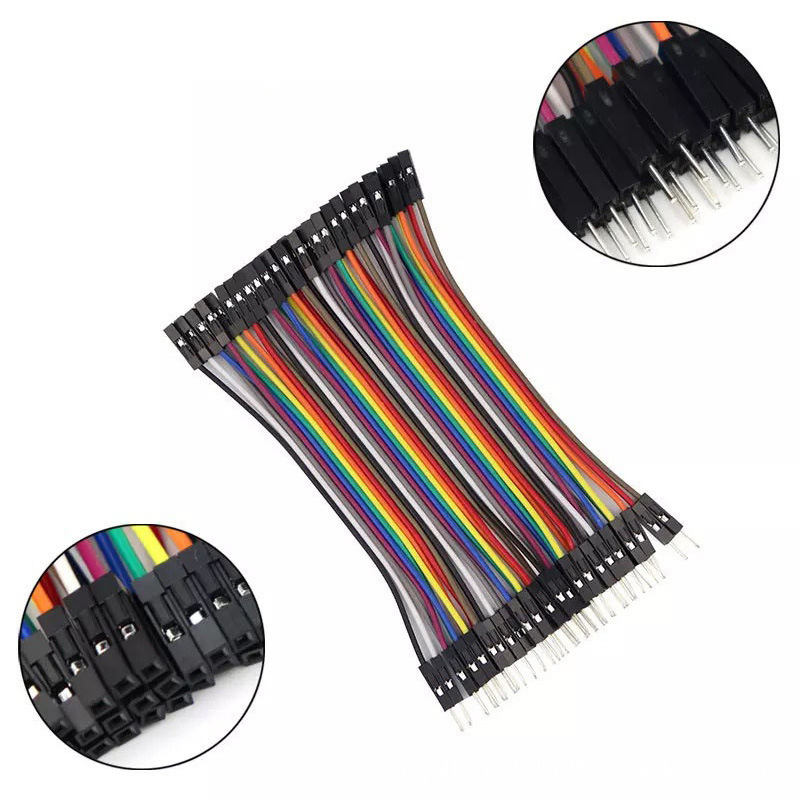 40P Dupont Wire Color-Coded Jumper Cables 10Cm-50Cm Terminal Wires Female-Female, Male-Male, Male-Female Breadboard Jumper Cables 40P Dupont Wire Color-Coded Jumper Cables 10Cm-50Cm Terminal Wires Female-Female, Male-Male, Male-Female Breadboard Jumper Cables
