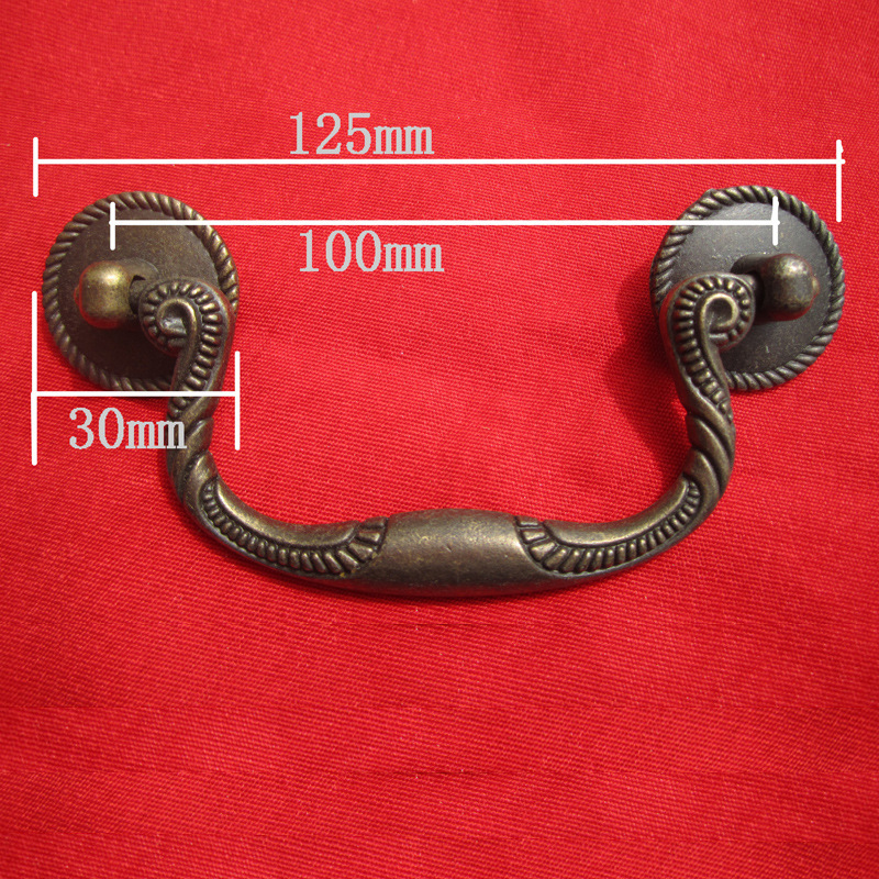 Wholesale new furniture handle Drawer Wardrobe cabinet door handle new bronze zinc alloy handle