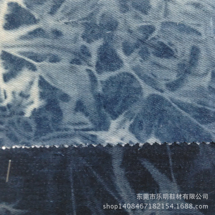 MB4360扎染牛仔布料适用服装鞋子帽子等