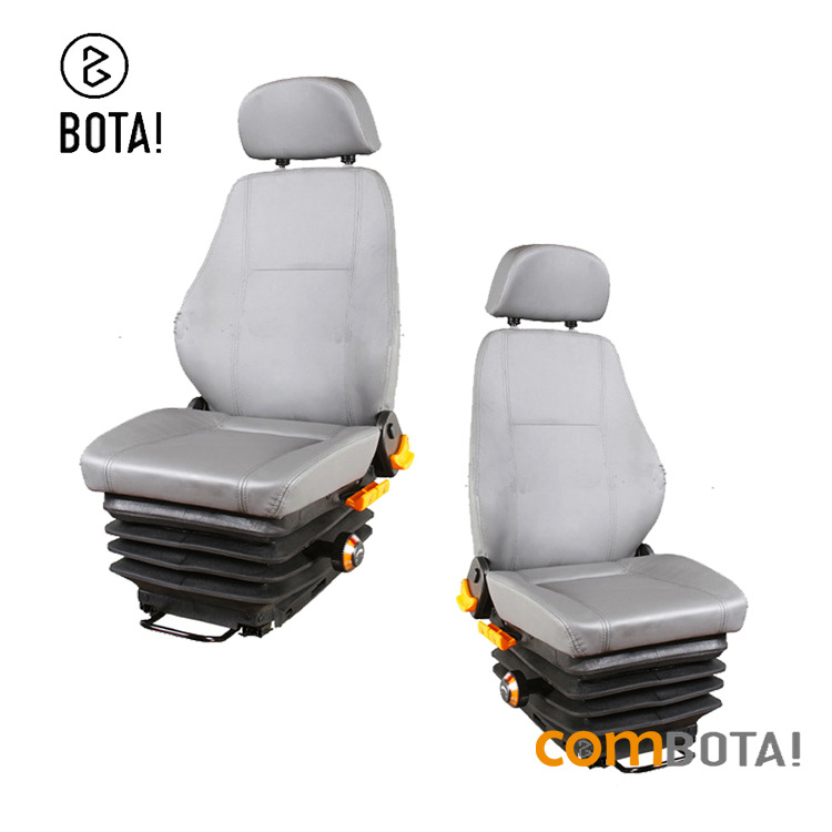 Asiento del conductor del camión grúa asiento del conductor vehículo de ingeniería suspensión mecánica asiento de amortiguación asiento del camión de bomberos