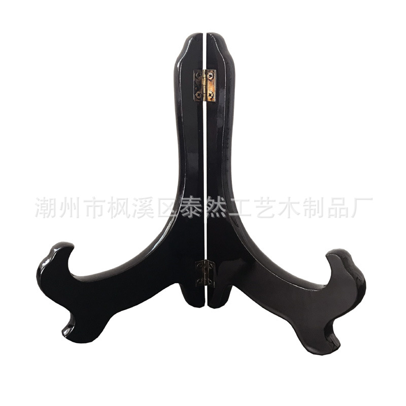 El fabricante aprueba al contado el certificado de soporte de pastel de té de soporte de bandeja de madera, el marco de la foto y abrocha la base de Jade del soporte de la medalla de forma segura.