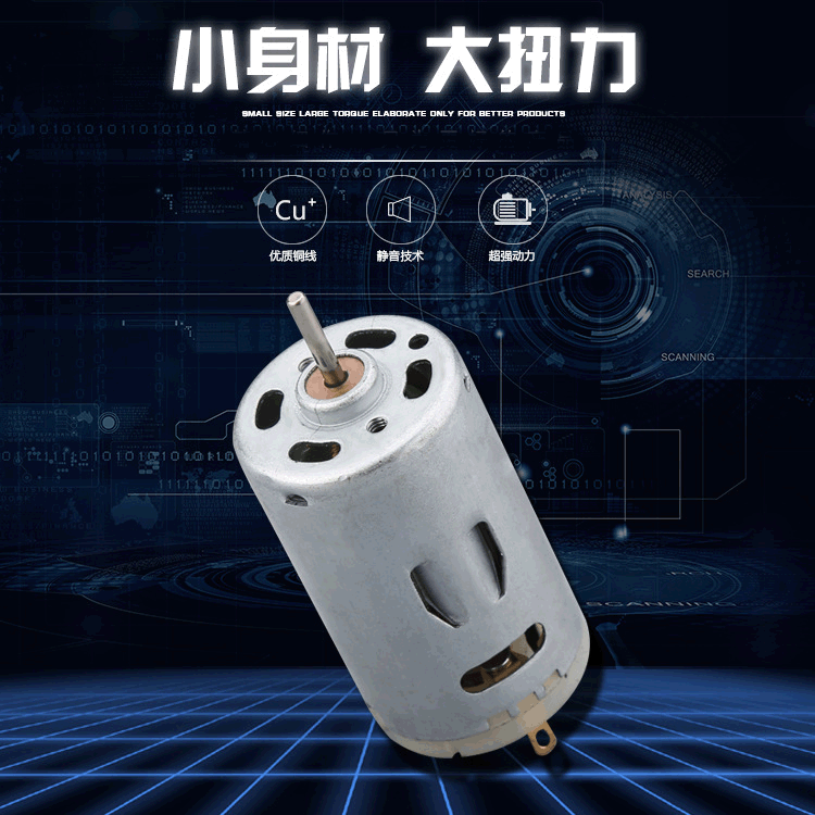 R395手持榨汁机小型电机 12V大扭力摇摇杯小马达 小家电微型电机