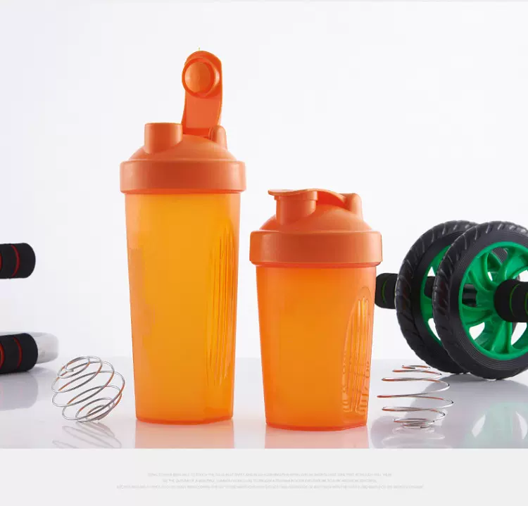 现货多色蛋白粉健身运动摇摇杯 酵素奶昔搅拌水杯 塑料杯可印LOGO