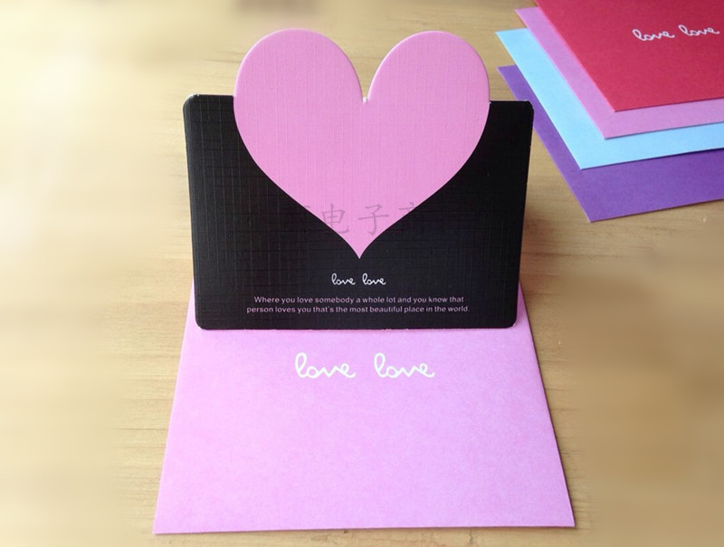 Creativo negocio simple amor tarjeta de felicitación Tarjeta de juramento Tarjeta de bendición de boda Tarjeta de mensaje creativo fábrica al por mayor