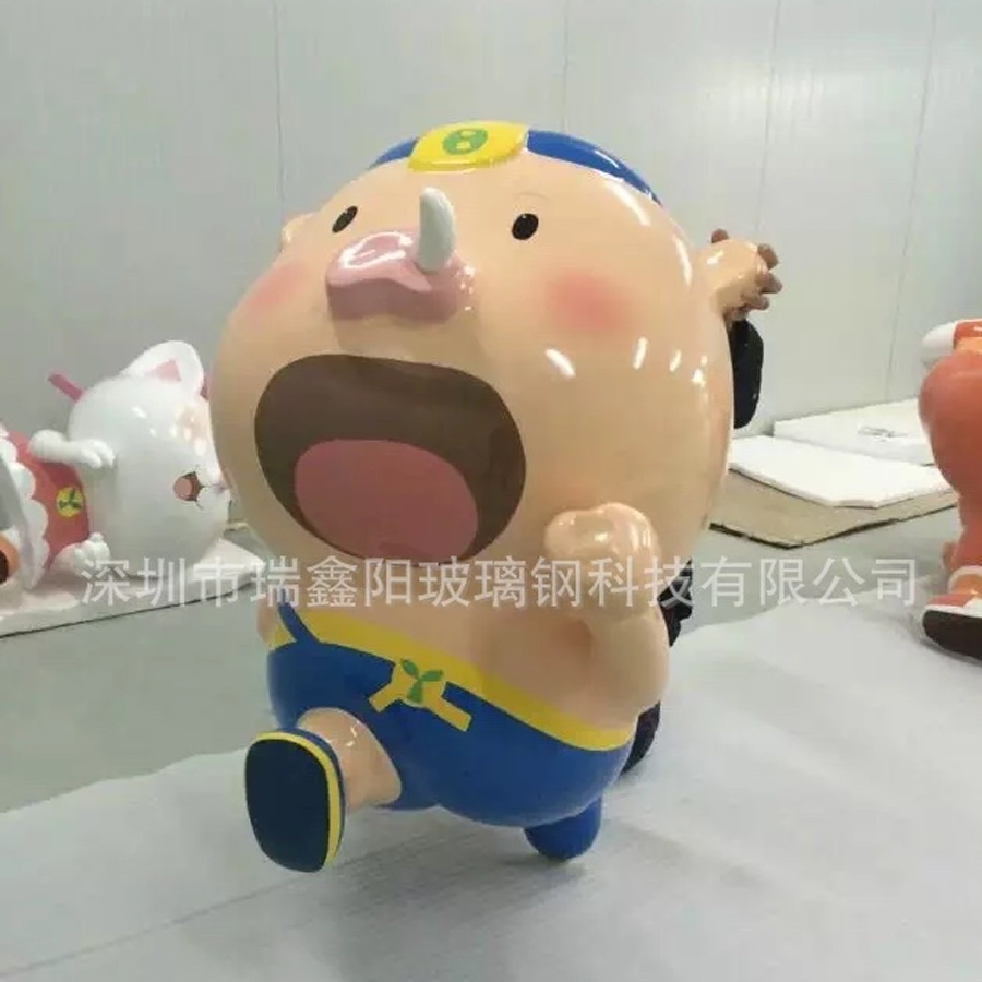 供应玻璃钢制品公仔玻璃钢卡通公仔玻璃钢卡通公仔IP形象组合美陈