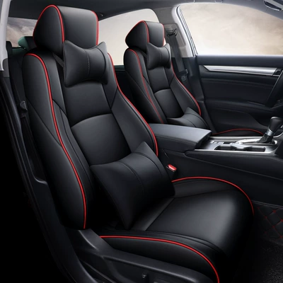 Special Comfortable Ten-generation Accord Modelə uyğun (Original) oturacaq örtükləri - deluxe-edition-black-red-custom