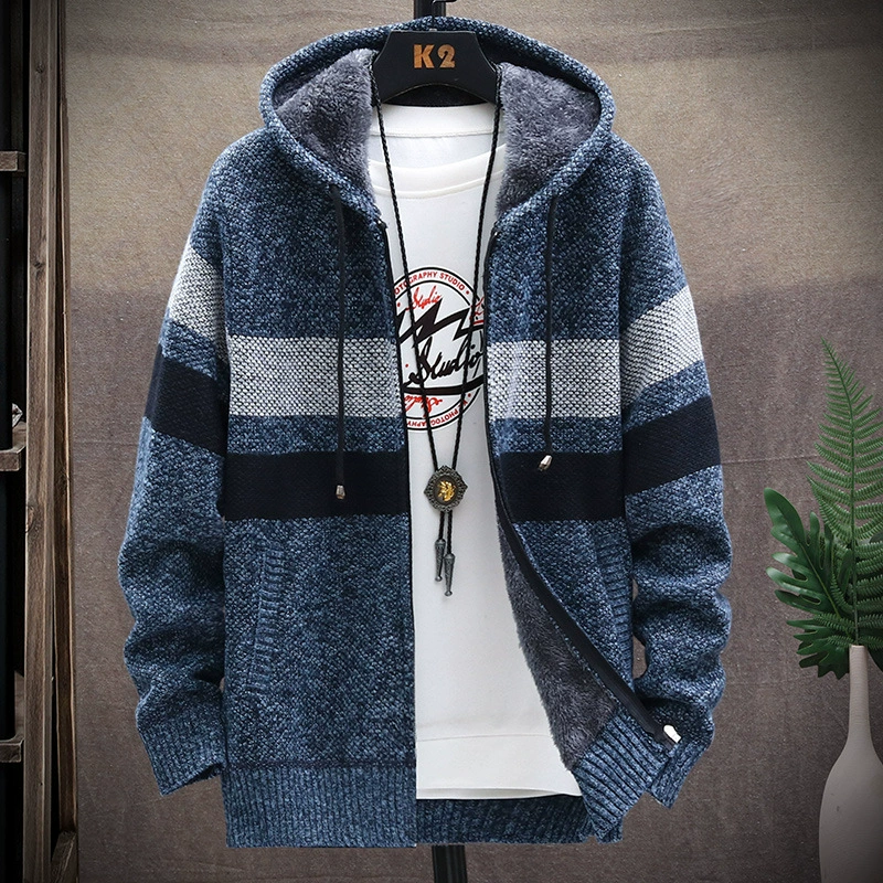 Demi-season knitted sweater, cardigan, baseball shirt, jacket