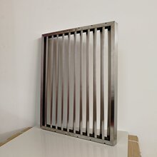 不锈钢油网隔油过滤油网商用厨房烟机配件百叶斜型挡油板网格片