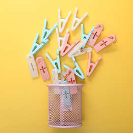 惠隆晾衣绳防风夹组合装裤袜夹内衣夹旅行露营便携袋加厚晾晒长绳