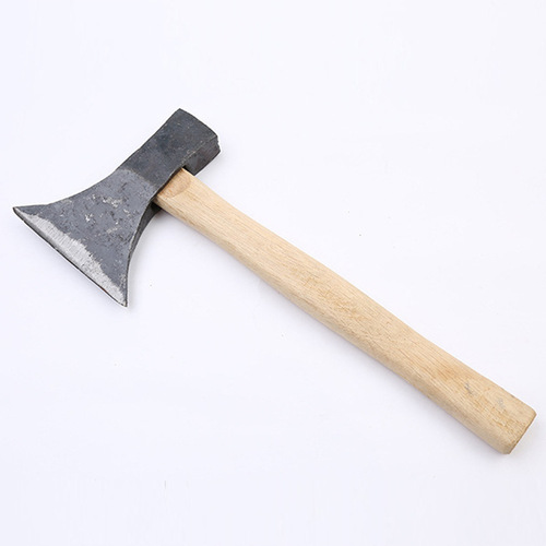 Hardware agricultural tools forged original black and white wooden handle double-edged ax iron handle ax single-edged woodworking ax reinforced hammer ax