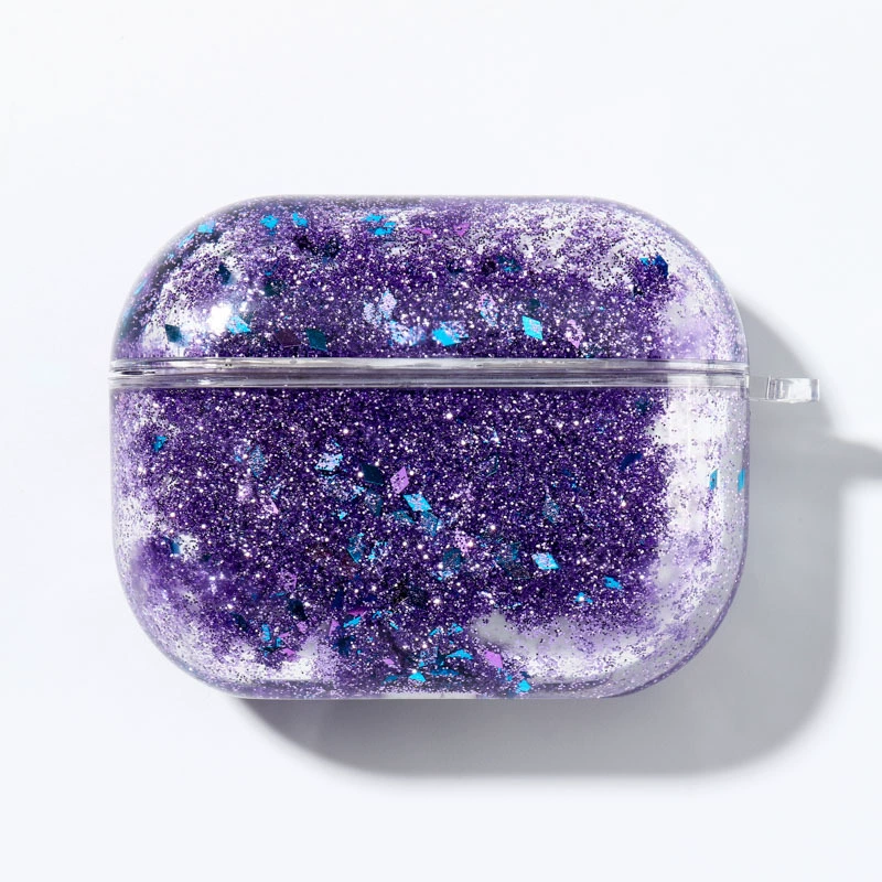Protective case (Apple) AirPods 1/2/3/4/Pro — PC hard shell, glitter flow‑sand designs
