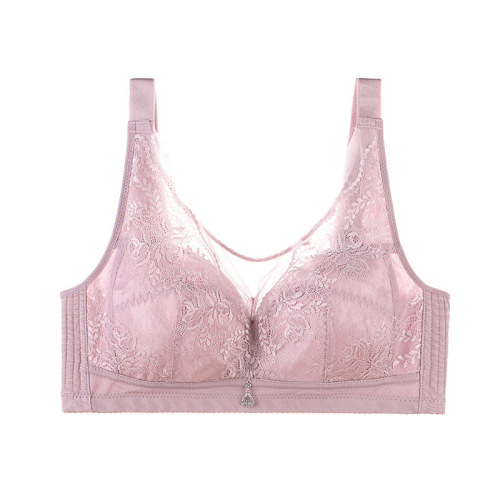 New summer steel-free large size ultra-thin underwear for women with large breasts, push-up and side breasts full cup bra