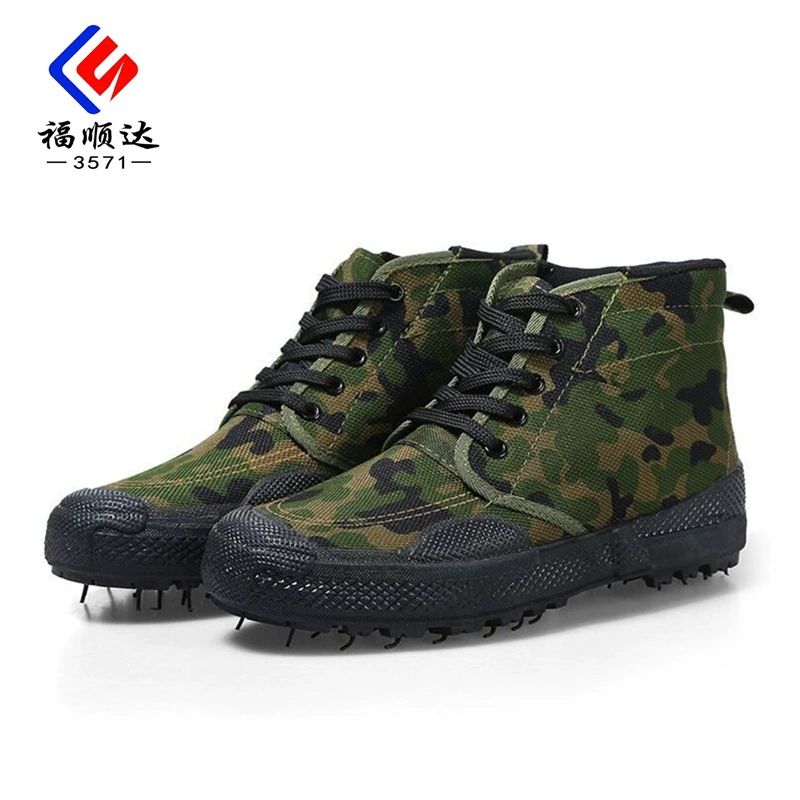 Высокие мужские рабочие кроссовки Jiefang от Fushunda 3571, вулканизированная резиновая подошва, защита труда