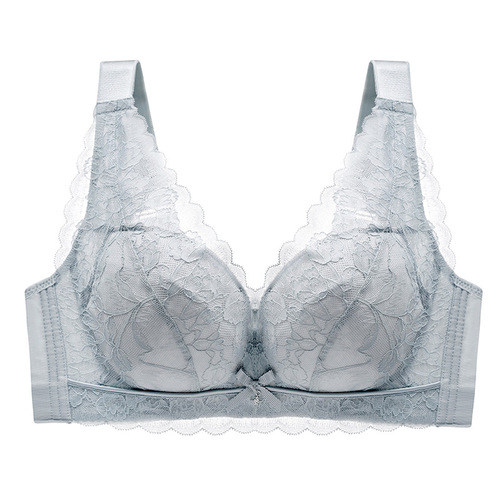 New summer underwear for women with fat mm, ultra-thin steel rim-free large breasts, large size bra, push-up bra