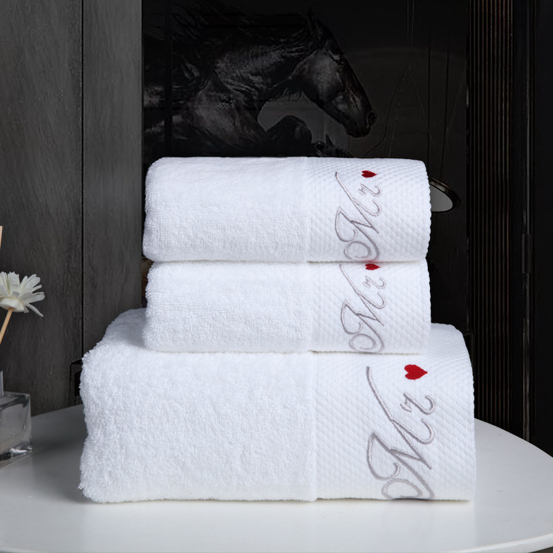 Factory direct five-star hotel bath towel Net red hostel Hotel cotton white towel can be set Logo wholesale Factory direct five-star hotel bath towel Net red hostel Hotel cotton white towel can be set Logo wholesale