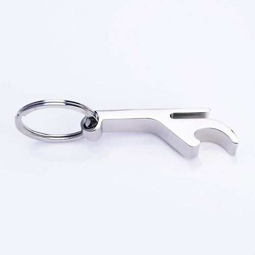 Creative and personalized metal F bottle opener key chain advertising event small gift can be laser engraved and printed with LOGO