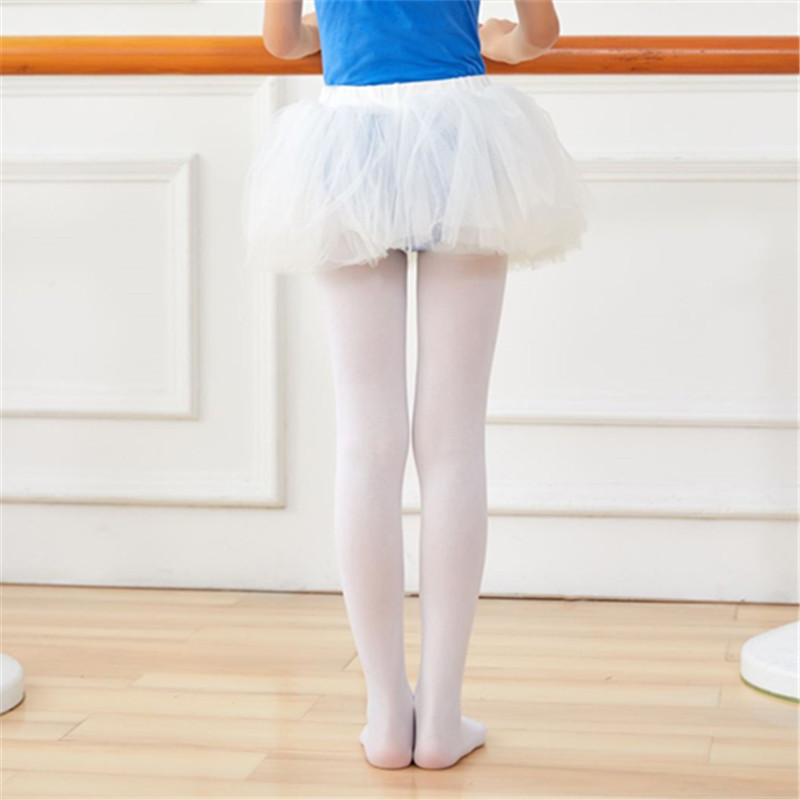 Wholesale children's spring and summer thin stockings leggings professional dancing velvet wear white children dance socks