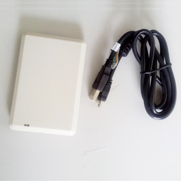 超高频USB发卡机近距离桌面式接口写卡器915M灰白色ABS外壳