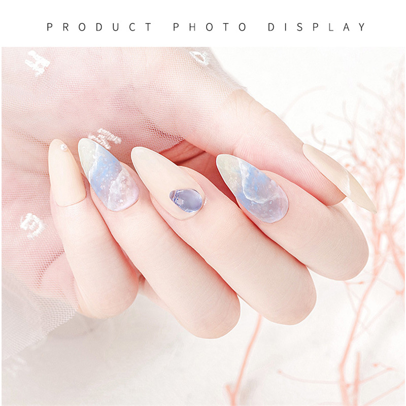 Joyería de piedra de cristal de uñas tridimensional color mágico japonés irregular Aurora piedra diamante decoración de uñas remache perla mezclada