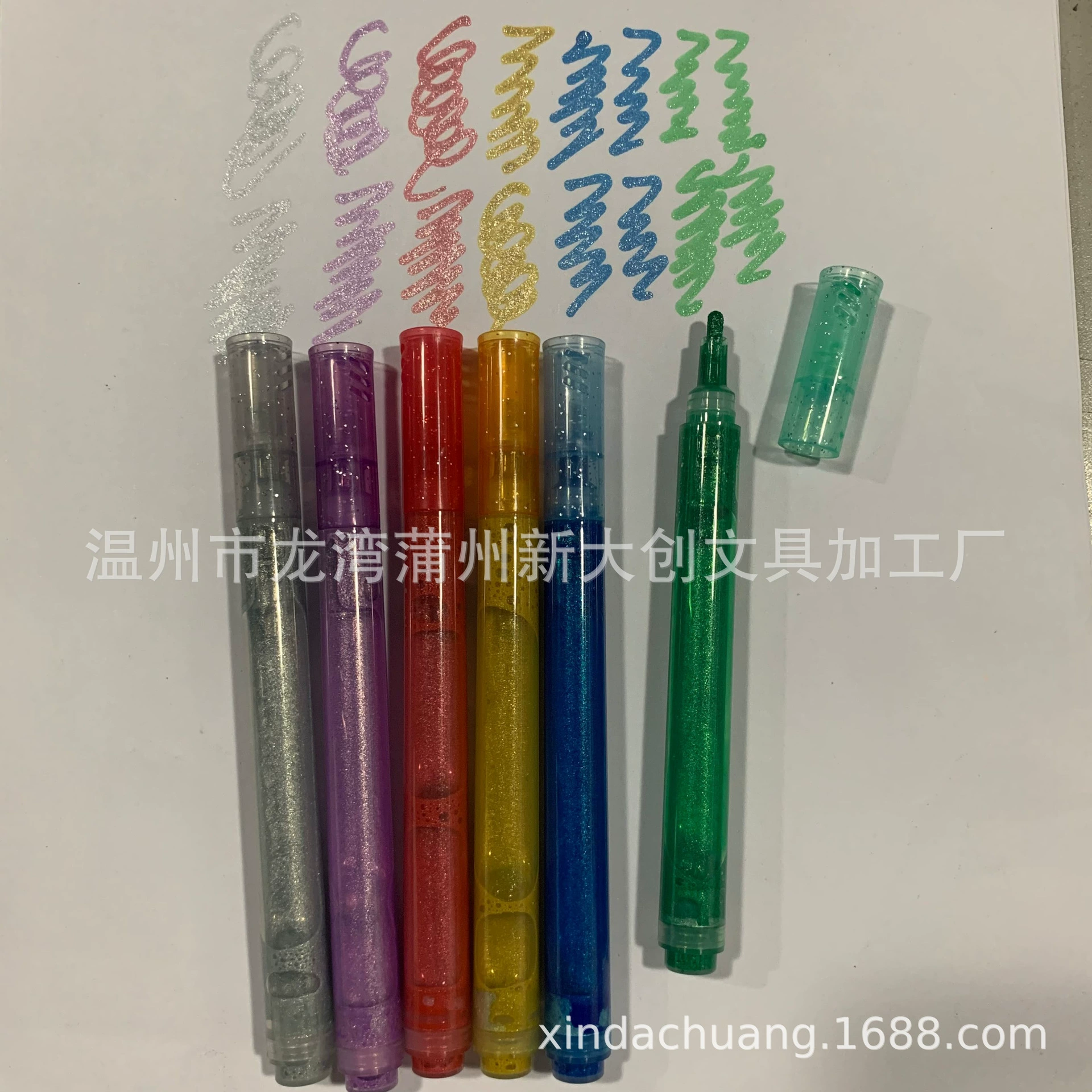 Маркер-ручка с блестками, перламутровый, цветной, для студентов, для рукописных заметок, планировщиков, плакатов, фотоальбомов, для рукоделия, с клапаном-дозатором