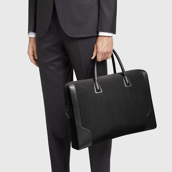 Manufacturers selling men's business computer bags high density flannel large capacity computer bags laptop bags