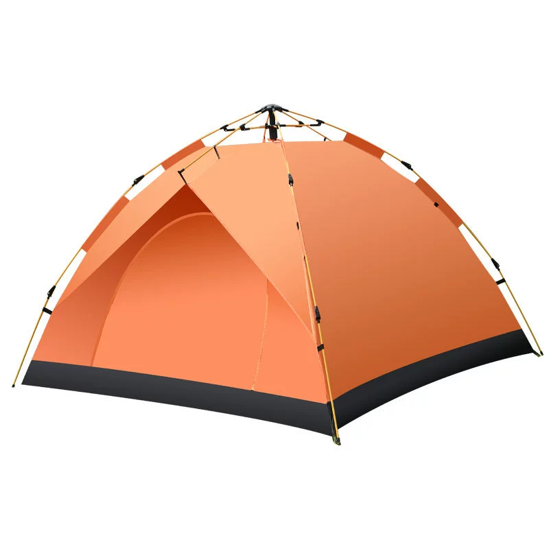 Beach double-layer automatic tent for camping, set, travel equipment for double, fully automatic, full set