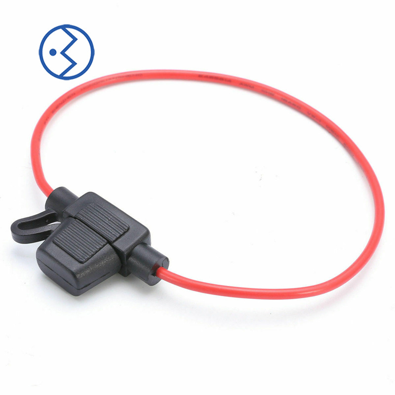 小号环形汽车保险丝座  小号带线保险丝盒 防尘防水保险丝座