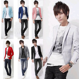 Factory wholesale men's small suit spot men's new Korean slim suit teenagers solid color coat wholesale