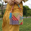 Brand woven diverse brainteaser with beads, bag, handmade, 2021 collection