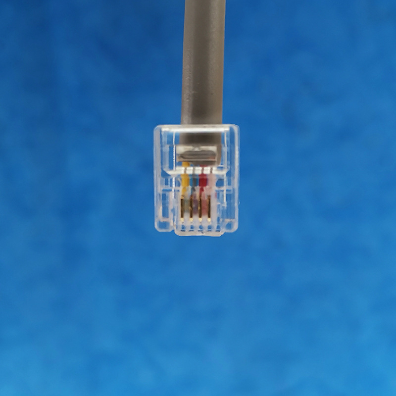 1002H 1.5米电话线 CCS铜包钢电话直线 1.5米 6P4C 30AWG 电话线