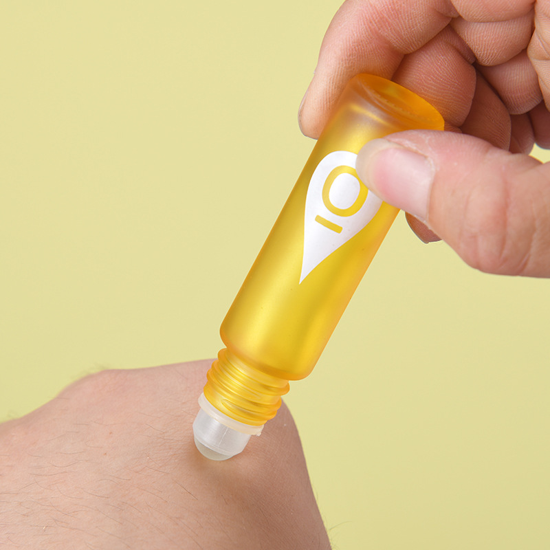 Doterui 10ml botella de bola de rodillo esmerilado colorido botella de cuentas botella de aceite esencial de vidrio botella de aceite de labios botella vacía entrega de fábrica