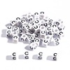 Acrylic square beads with letters, early education, English letters