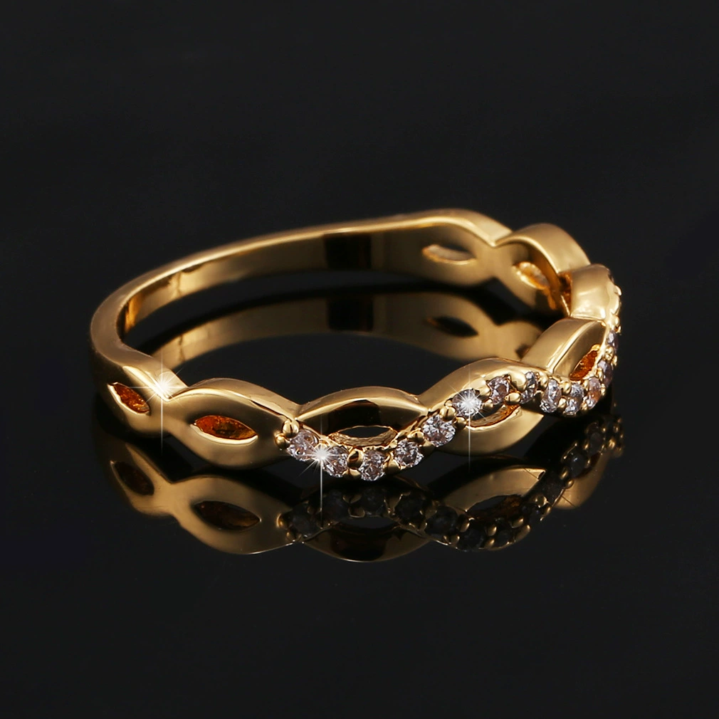 Ring with pigtail, fashionable accessory, ebay, Aliexpress, micro incrustation, wholesale