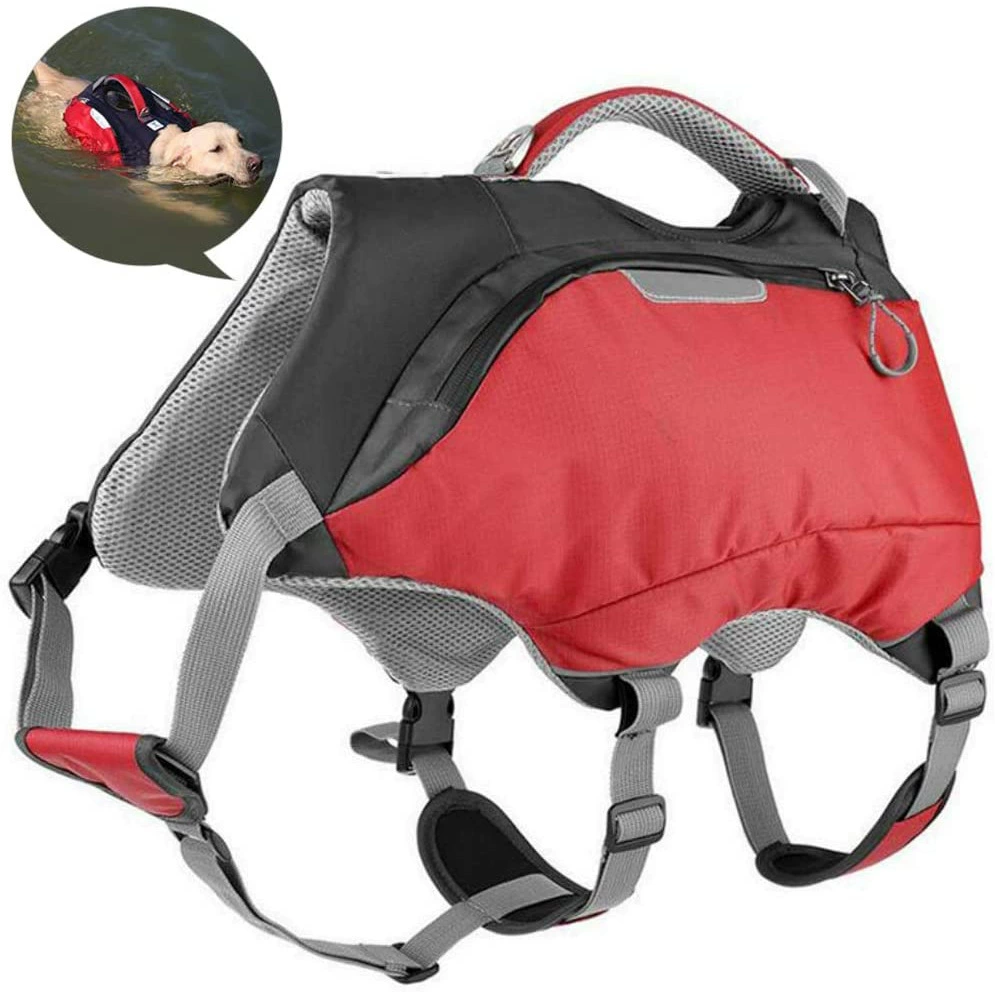 Рюкзак для домашних животных Водонепроницаемый рюкзак для собак Поддержка собак с защитой домашних животных С Седельной сумкой Альпинистское оборудование