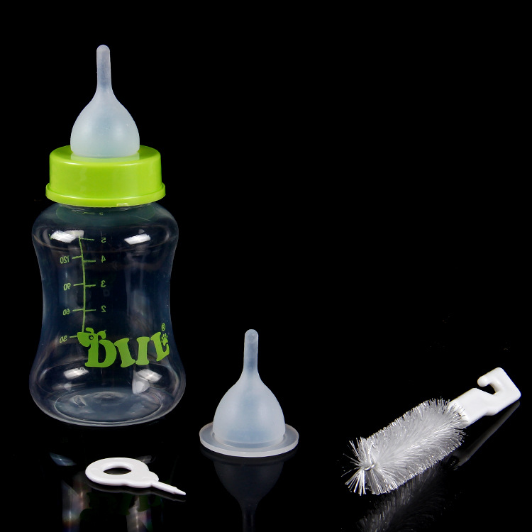 Transfronterizo caliente Venta de mascotas botella de alimentación de cuatro piezas conjunto recién nacido cachorro gatito alimentación de agua suministros de mascotas en stock al por mayor