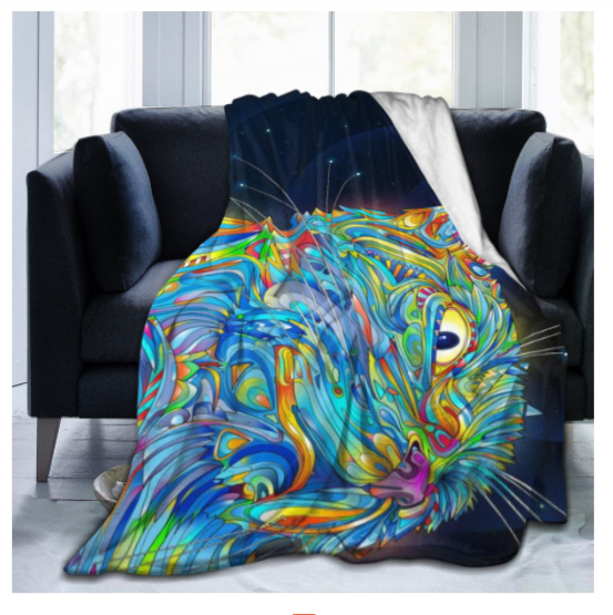 Creative keep warm duvet, digital double-sided flannel sofa