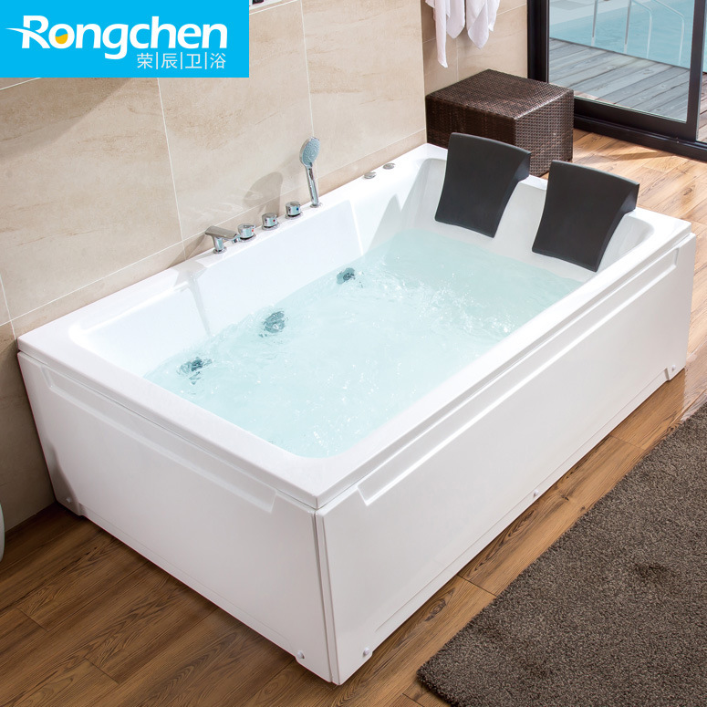 Rongchen bathroom surfing massage independent constant temperature bubble couple double bathtub adult hotel acrylic bathtub