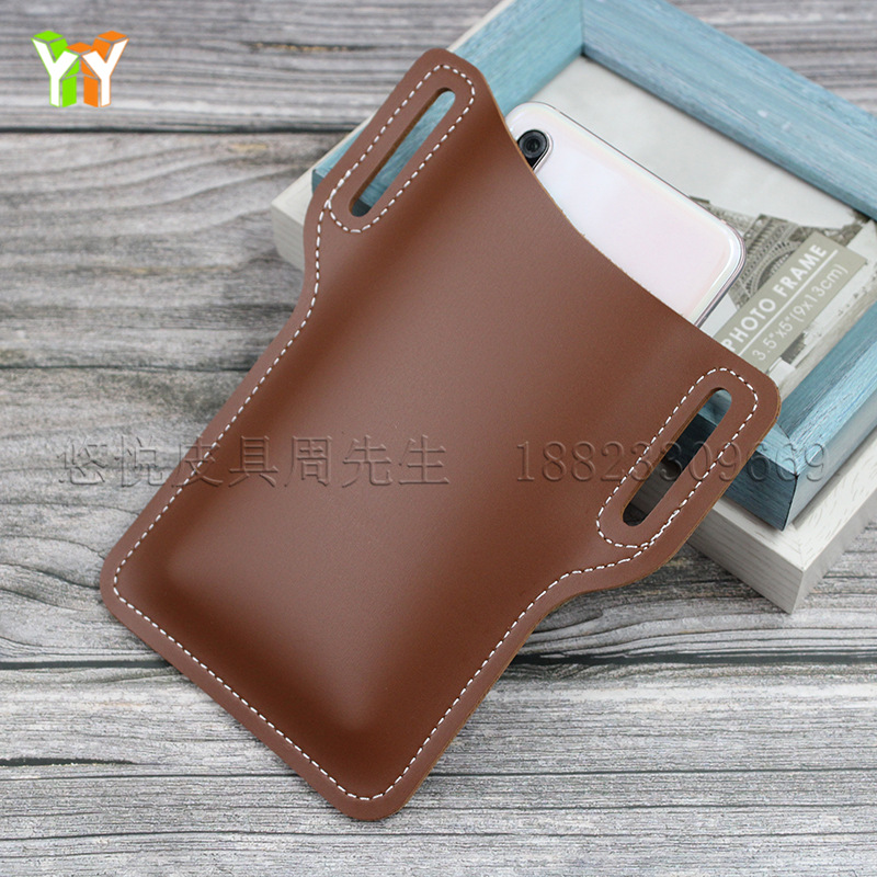 Large brown imitation leather model 02