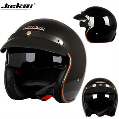 Jiekai Helmet 510 Motorcycle Helmet with Built in Lens Retro Motorcycle Helmet DOT Certified Helmet