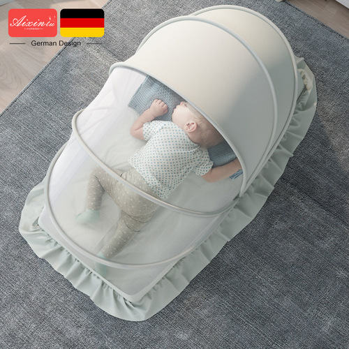 婴儿蚊帐罩可折叠宝宝小床全罩式通用防蚊罩儿童蒙古包无底蚊帐