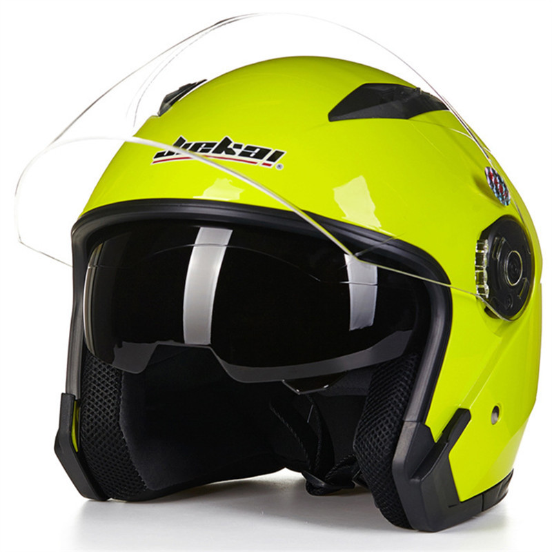 Kask motocyklowy Kask motocyklowy z podwójnym szkłem Kask JK512 dla mężczyzn i kobiet_voghion.com